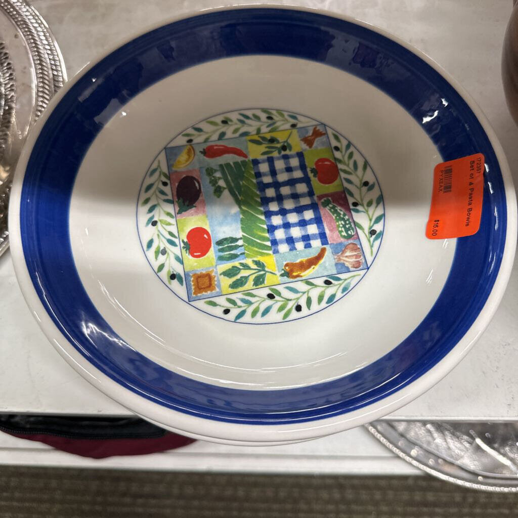 Set of 4 Pasta Bowls