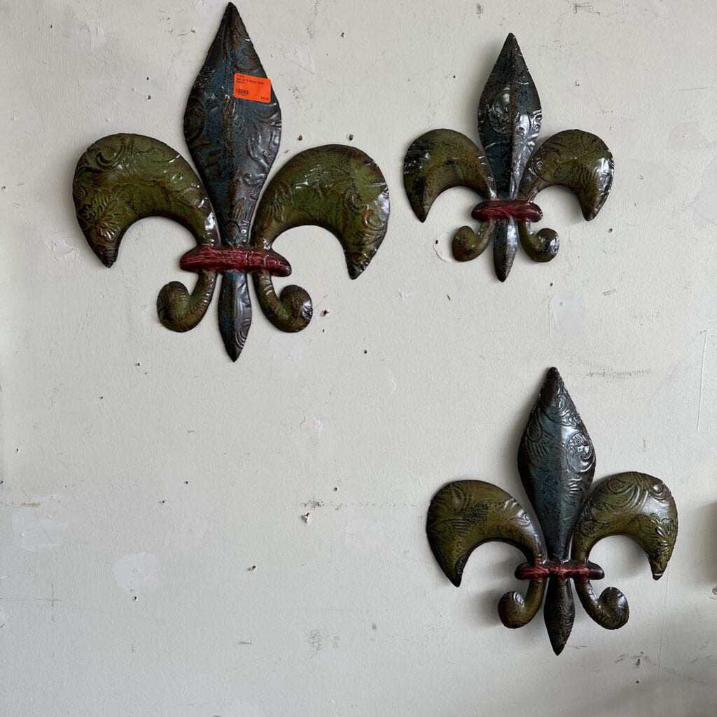 Set of 3 Metal Wall Decor