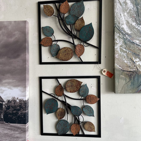 Pair of Metal Wall Decor