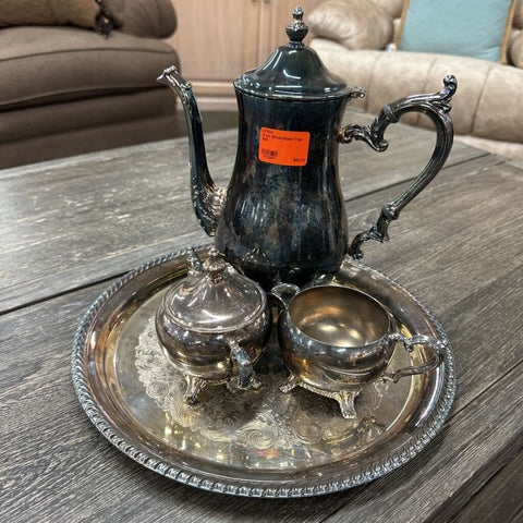 5 pc Silverplated Tea set