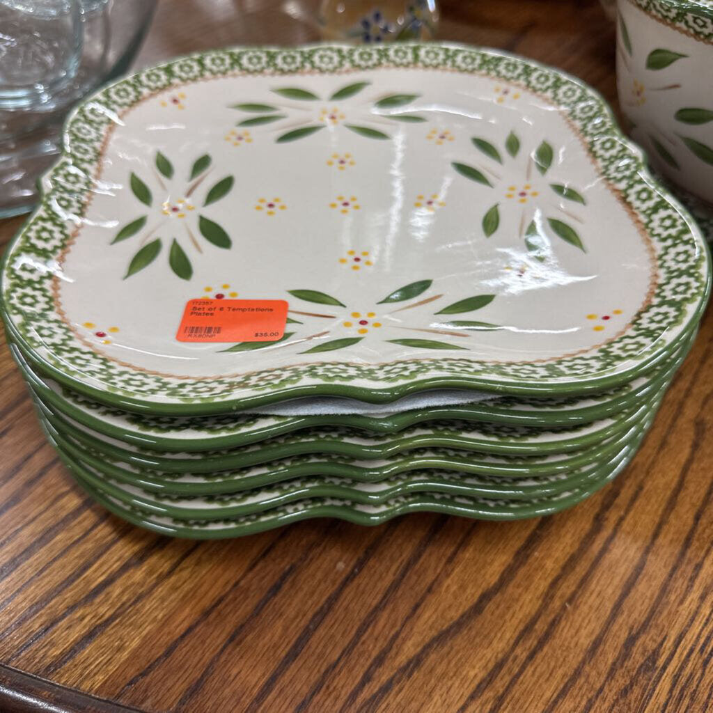 Set of 6 Temptations Plates