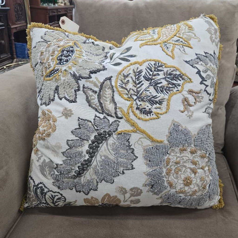 Down Filled Pillow w/Gold Accents