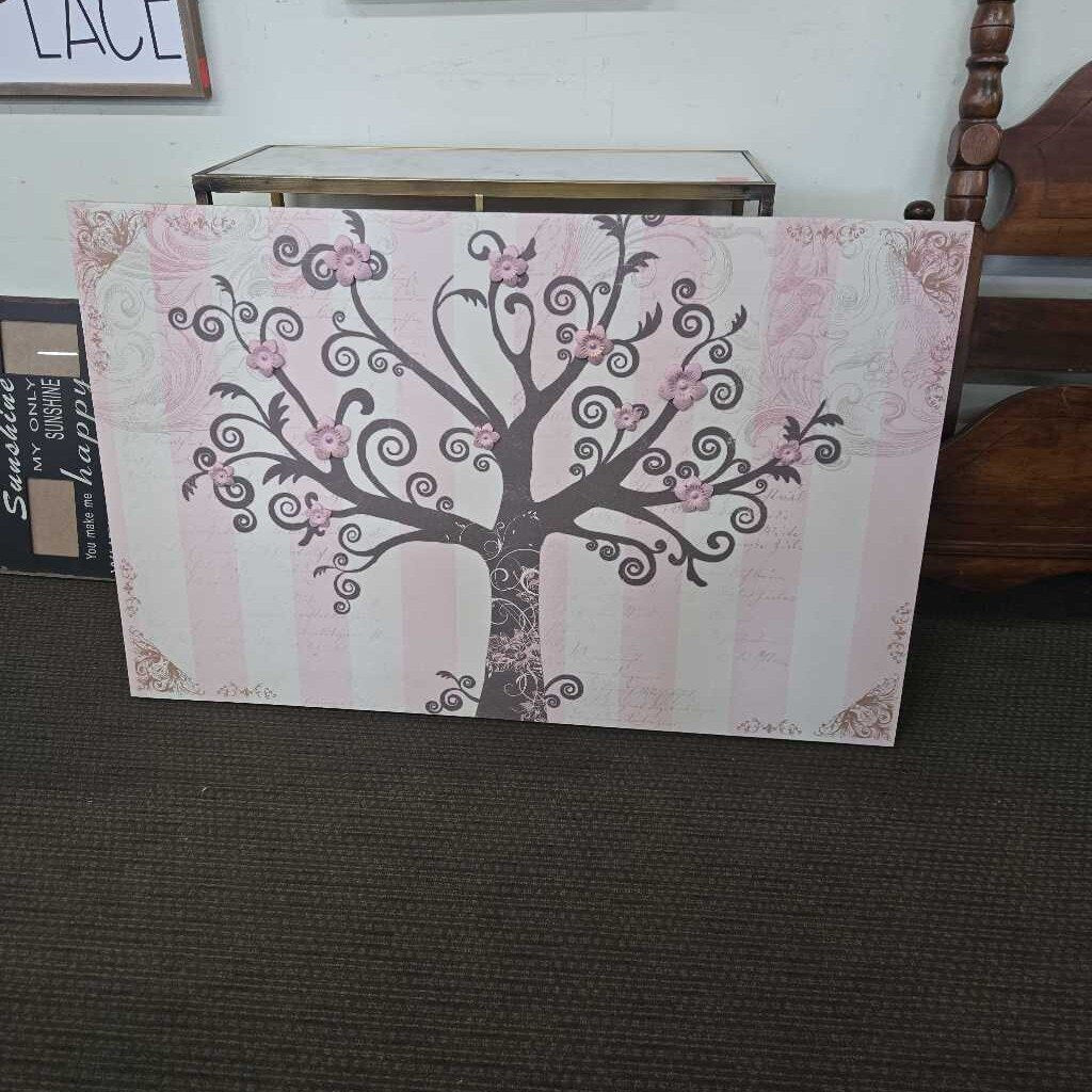 Tree and Flower Canvas