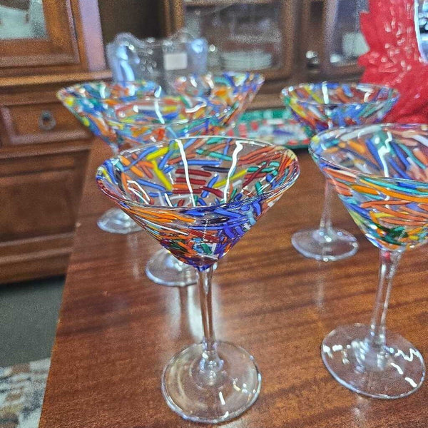 Set of 6 Martini Glasses