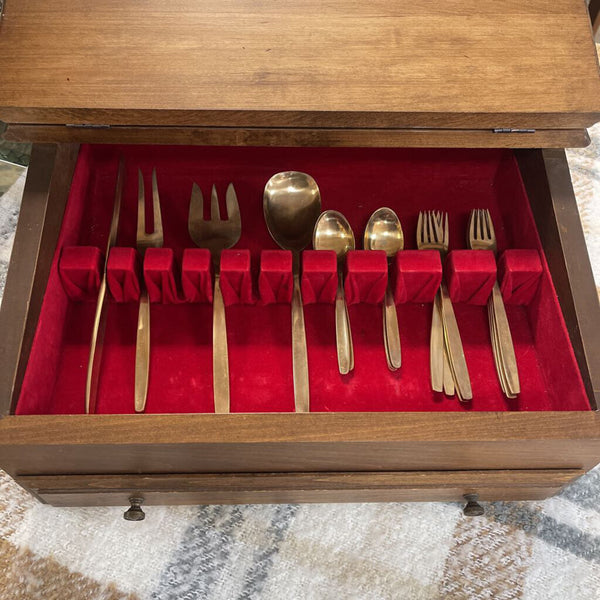 26pc Brass Flatware