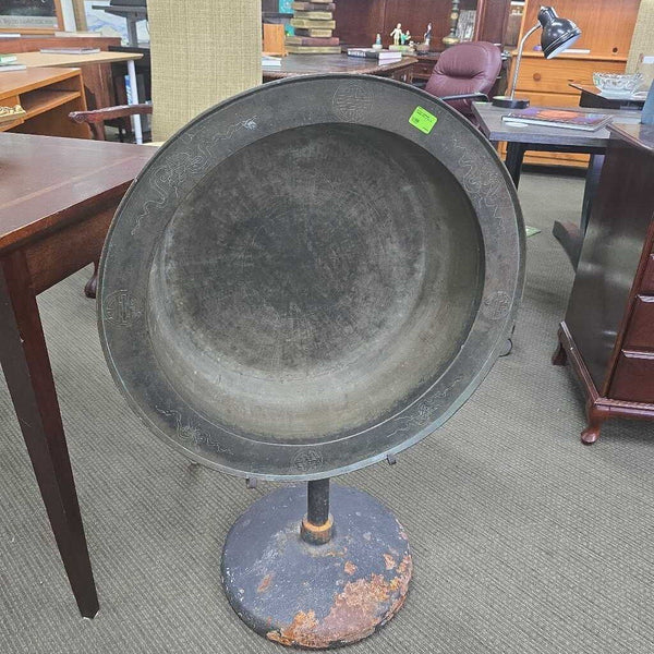 Antique Chinese Copper Pot on Stand