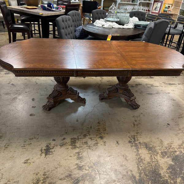 Dining Table w/1 Leaf As Is
