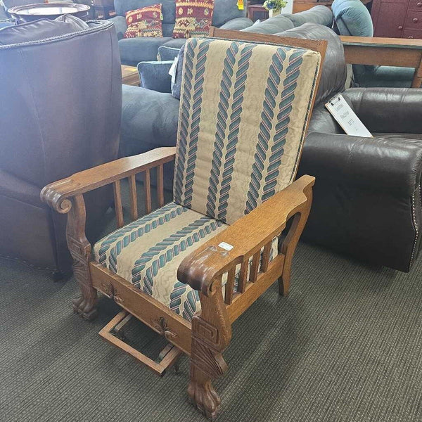 Antique Oak Reclining Chair