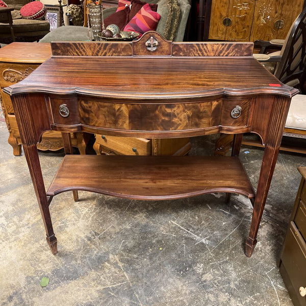 Burled Wood Entry Table As is