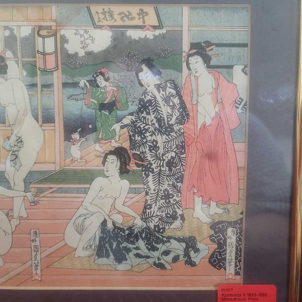 Kunisada II 1823-1880 Woodblock Print