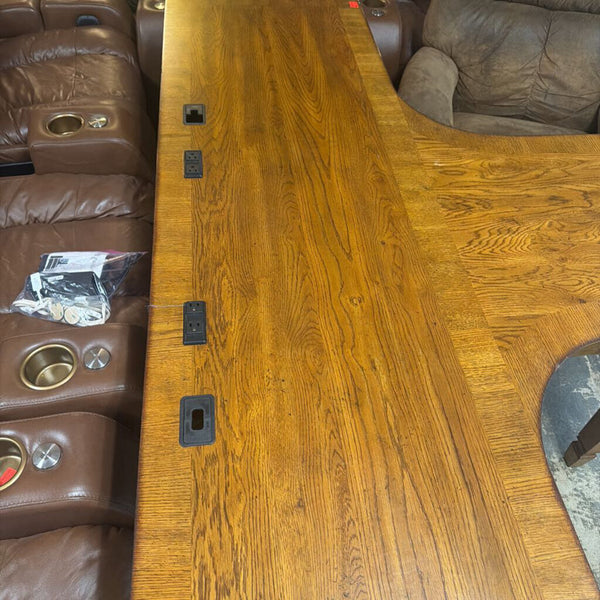 T Shape Seats 2 Office Desk