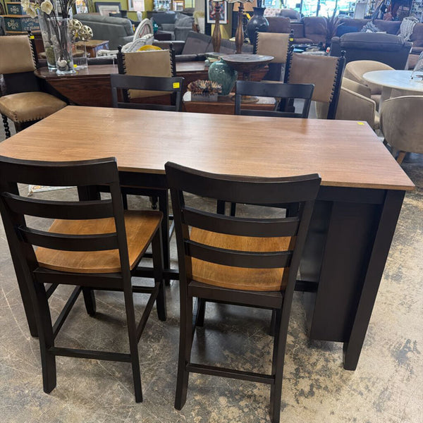 Barheight Table & 4 Stools