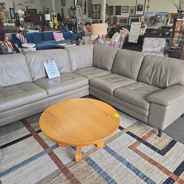 Haverty's Leather Sectional