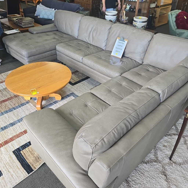 Haverty's Leather Sectional