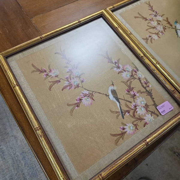 Pair of Bamboo Framed Prints