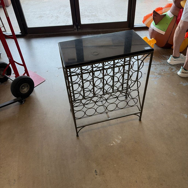 Wine Rack w/Marble Top