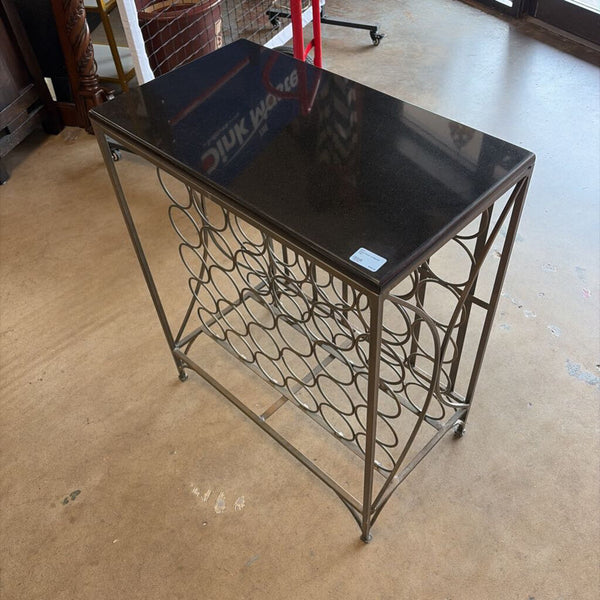 Wine Rack w/Marble Top