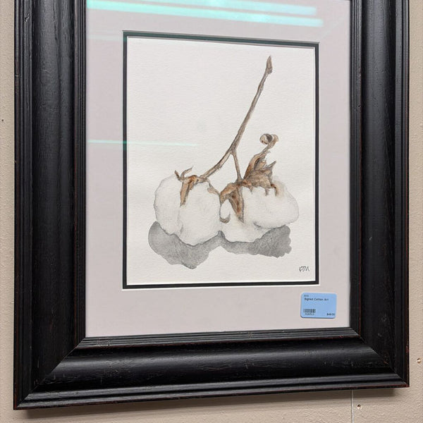 Signed Cotton Art