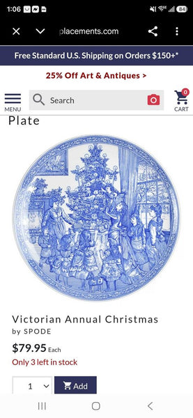 6pc Spode The Blue Collection