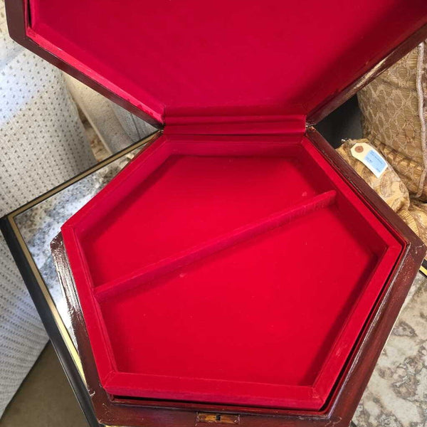 Vintage Mother of Pearl Inlayed Jewelry Box