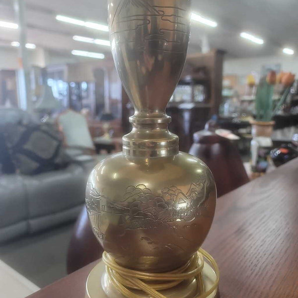Brass Lamp w/Shade