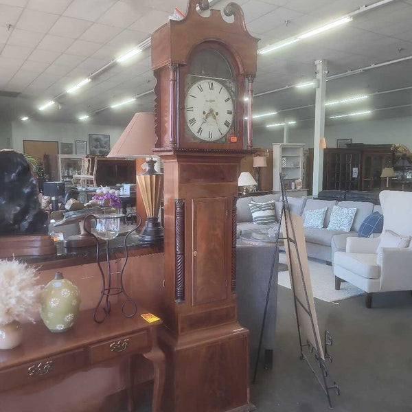 Antique Mahogany Longcase Grandfather Clock