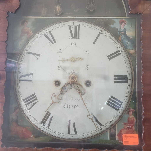 Antique Mahogany Longcase Grandfather Clock