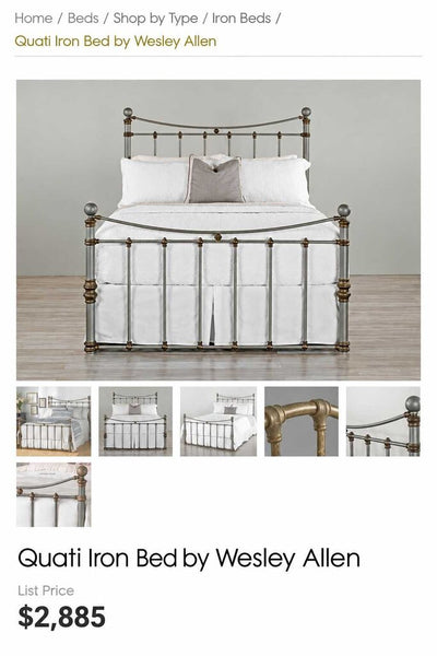 King Size Headboard/Footboard/Rails/NO Slats