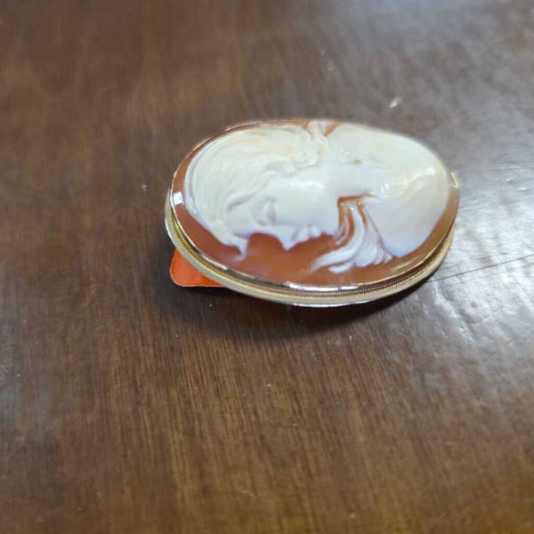 14k Vintage Cameo Brooch/Pendant