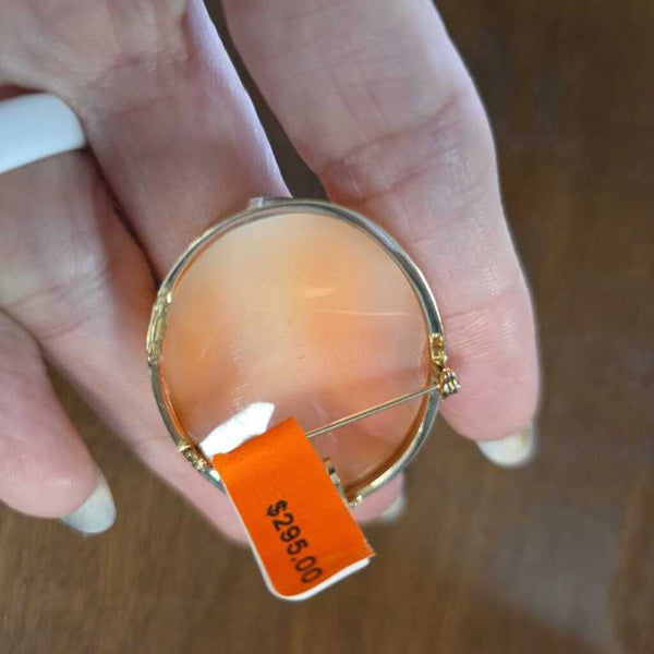 14k Vintage Cameo Brooch/Pendant