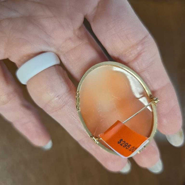 14k Vintage Cameo Brooch/Pendant