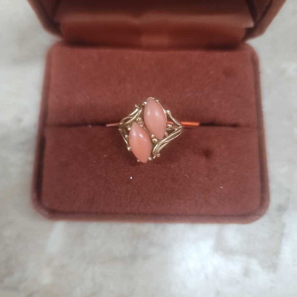 Coral 14k Ring