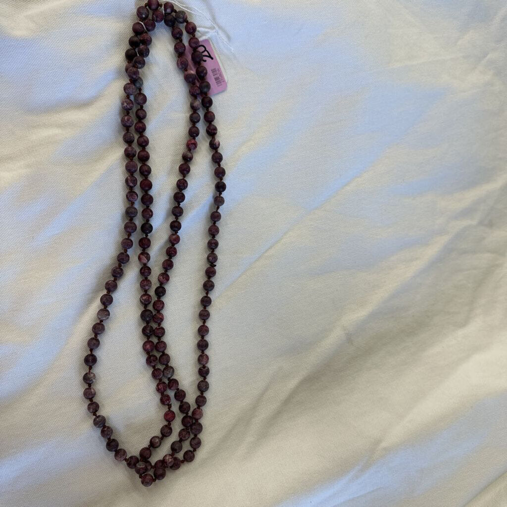Kiwi jasper bead necklace