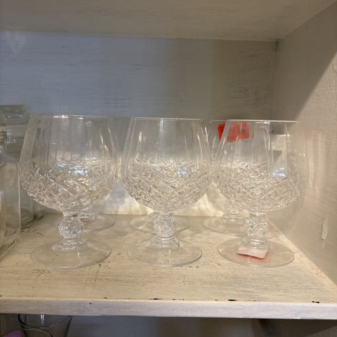 Set of 6 Crystal Glasses