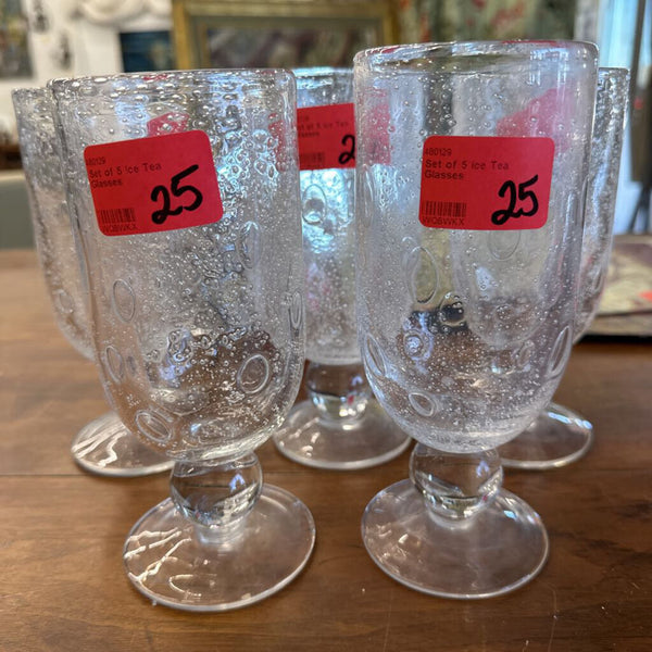 Set of 5 Ice Tea Glasses