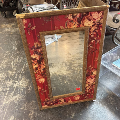 Floral Framed Mirror