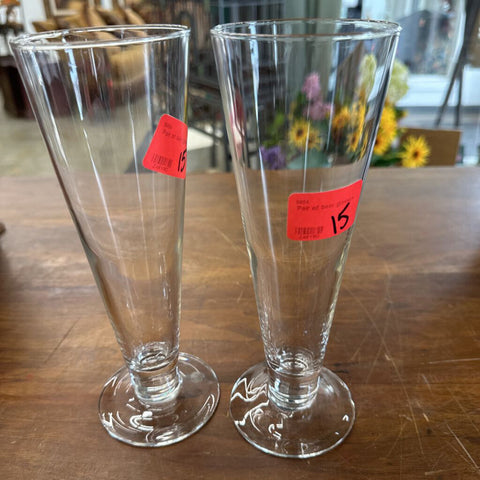 Pair of beer glasses
